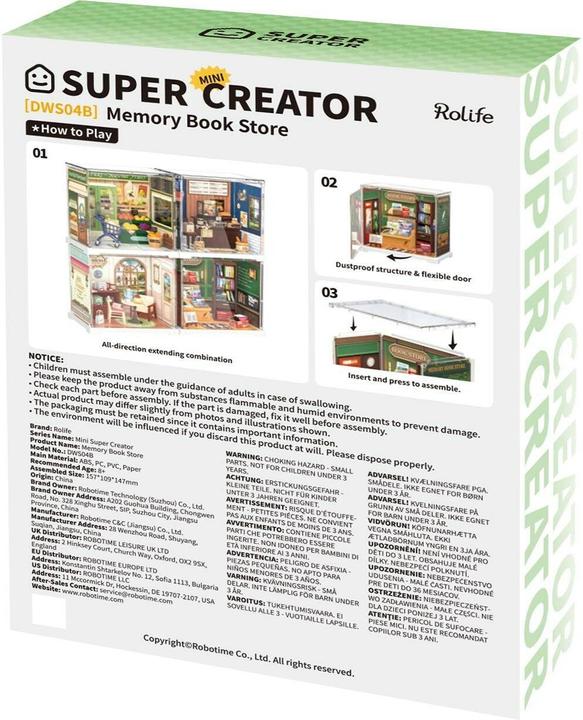 Actual product image Robotime Bausatz Memory Book Store