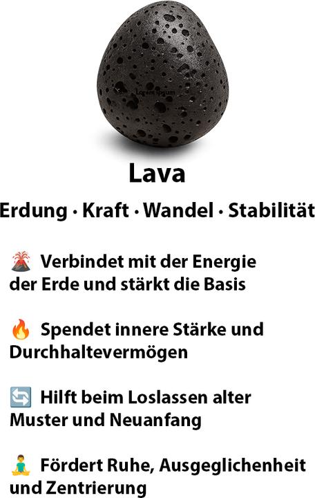 Produktbild Leyda Armband Lava (18 cm, Stein)