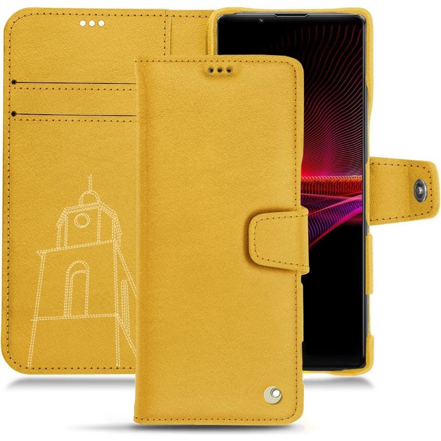 Thumbnail - Noreve Lederschutzhülle Wallet (Sony Xperia 1 III), Smartphone Hülle, Orange