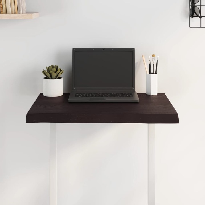 Actual product image VidaXL Tischplatte 60x50x4 cm Massivholz Eiche Behandelt (60 x 50 x 4 cm)
