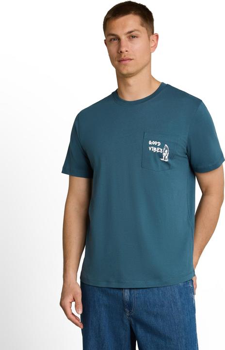 Produktbild Tom Tailor T-Shirt mit Brusttasche mit Print (S)
