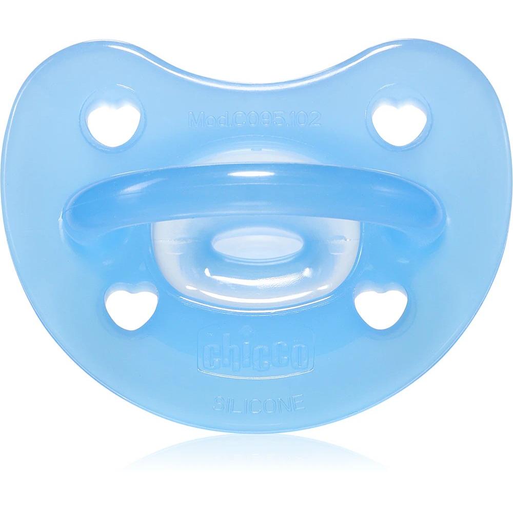 Chicco Blu Ciuccio, 73091.95 Dudlík Physio Celosiliko (6 - 16 Mesi)