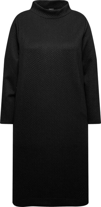 Produktbild Ulla Popken Sweatkleid, Metallic-Effekt, Stehkragen, Langarm (58)