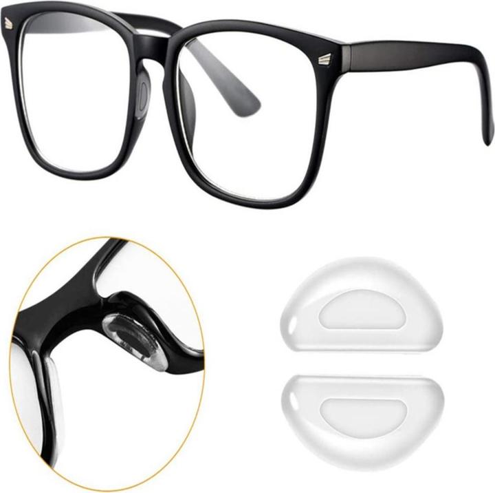 Actual product image Stride Silikon Brillenpads, 20er Set, rutschfeste Nasenbügel, selbstklebend