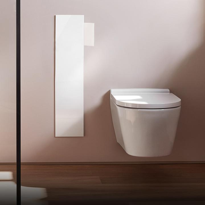 Productafbeelding Emco asis pure WC-Modul, Unterputzmontage, Türanschlag links, durchgehende Glasfront, 730x170mm, mit