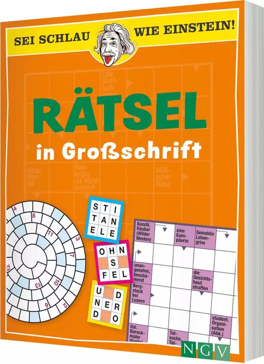 Image du produit Sei schlau wie Einstein! - Rätsel in Grossschrift (Allemand, 2022)