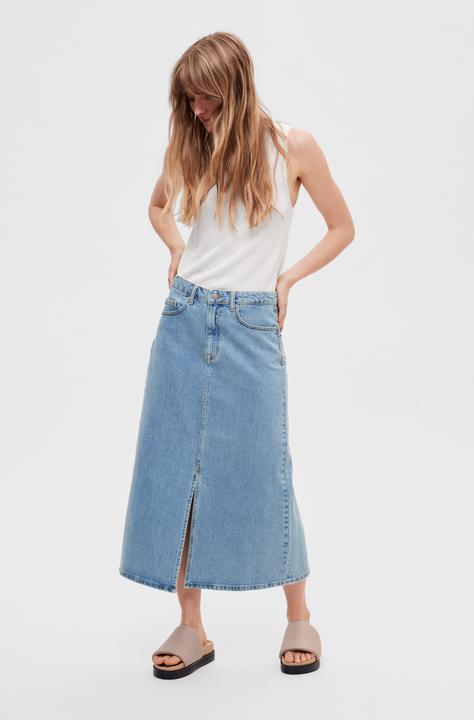 Actual product image Selected Jeans Midi Skirt (34)