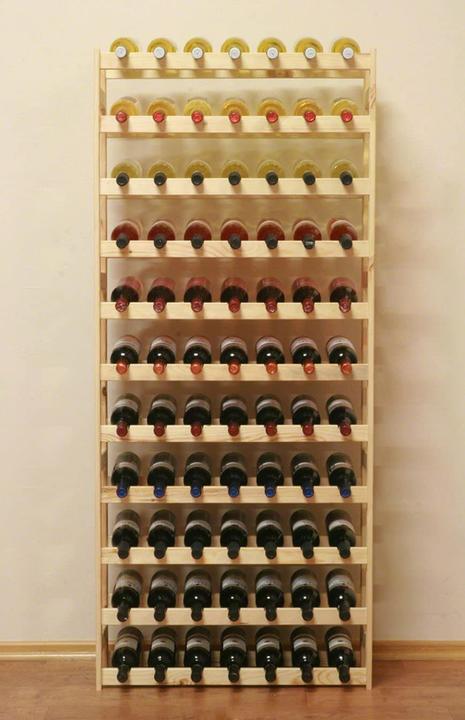 Produktbild Modo24 Weinregal (72.5 x 25 x 166 cm, 77 Fl.)