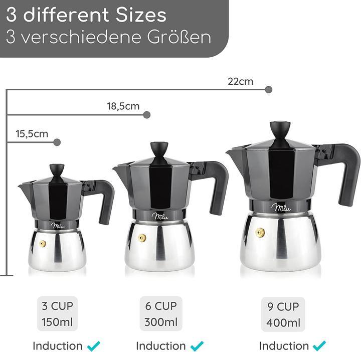 Produktbild Milu Espressokocher (3 T.)