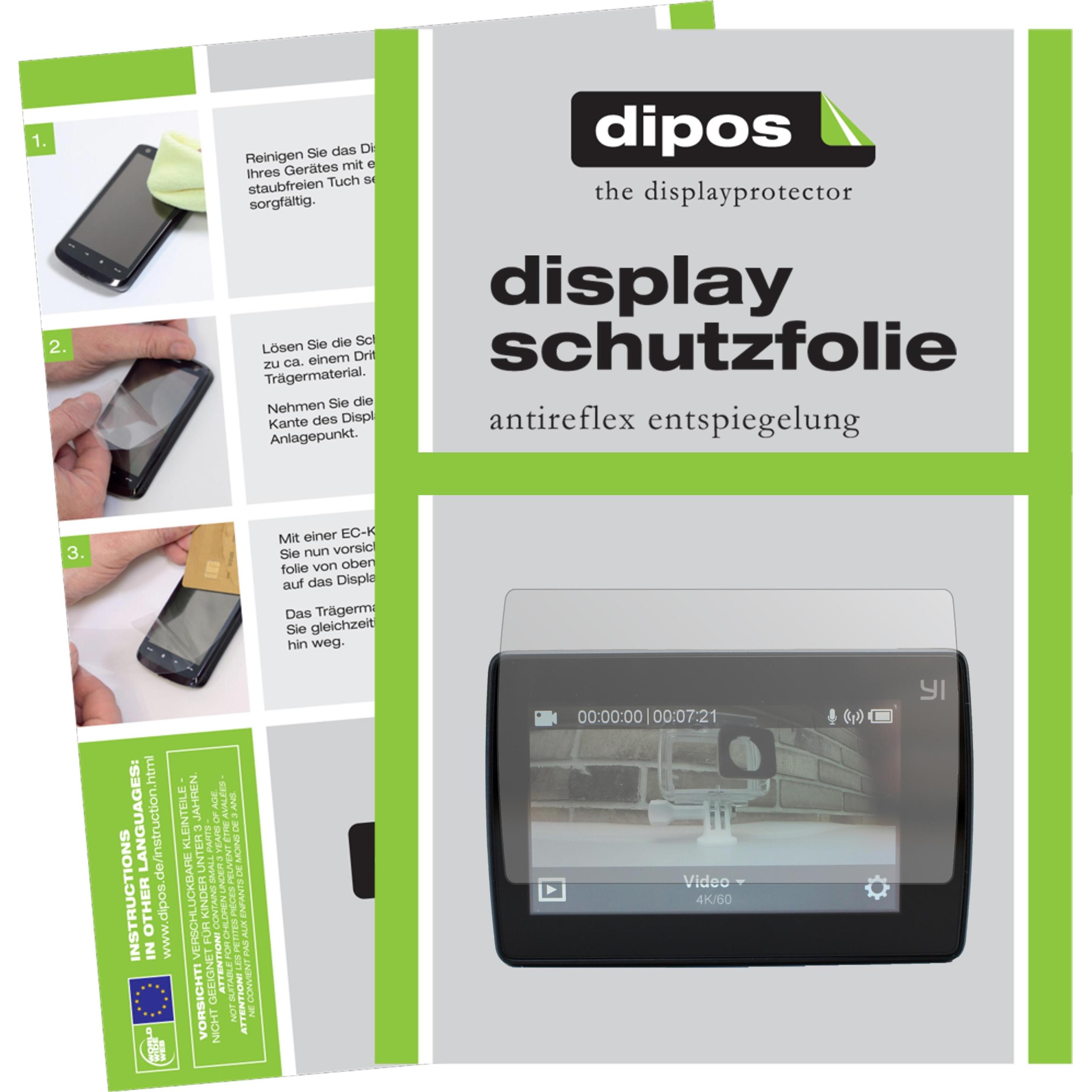 Dipos Displayschutzfolie Antireflex (Displayschutz, YI 4K Plus), Kameraschutz, Transparent