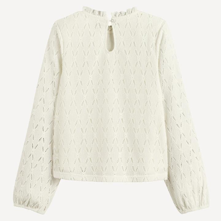 Actual product image La Redoute Collections Shirt mit Lochmuster (86)