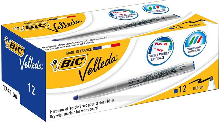 Immagine prodotto Bic Velleda 1741 evidenziatore 12 pezzo(i) Tipo di punta Blu (12x)
