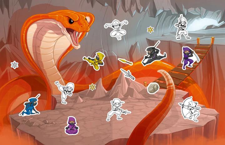 Produktbild Ravensburger Mein Ausmalstickerbuch Ninjas - Grosses Buch mit über 250 Stickern, viele Sticker zum