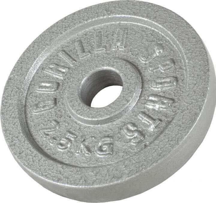 Immagine prodotto Gorilla Sports Peso piastra in argento fuso 0,5-30 KG (1 x 2,5 kg)