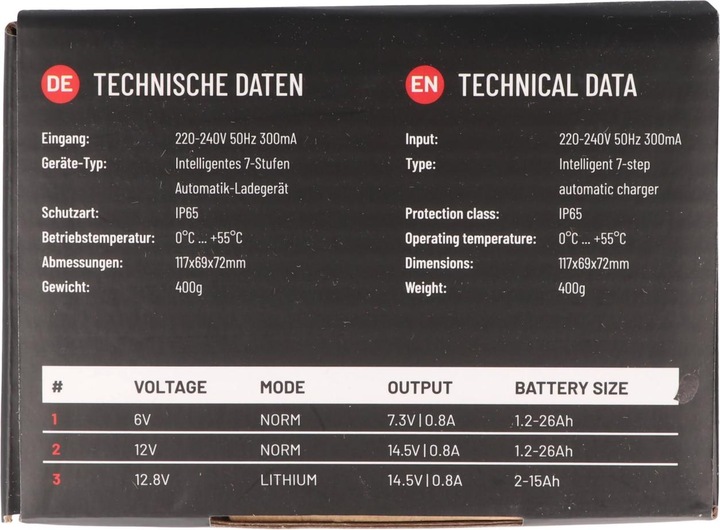 Produktbild Absina Batterieladegerät A800 (6V, 12V, 0.80 A)