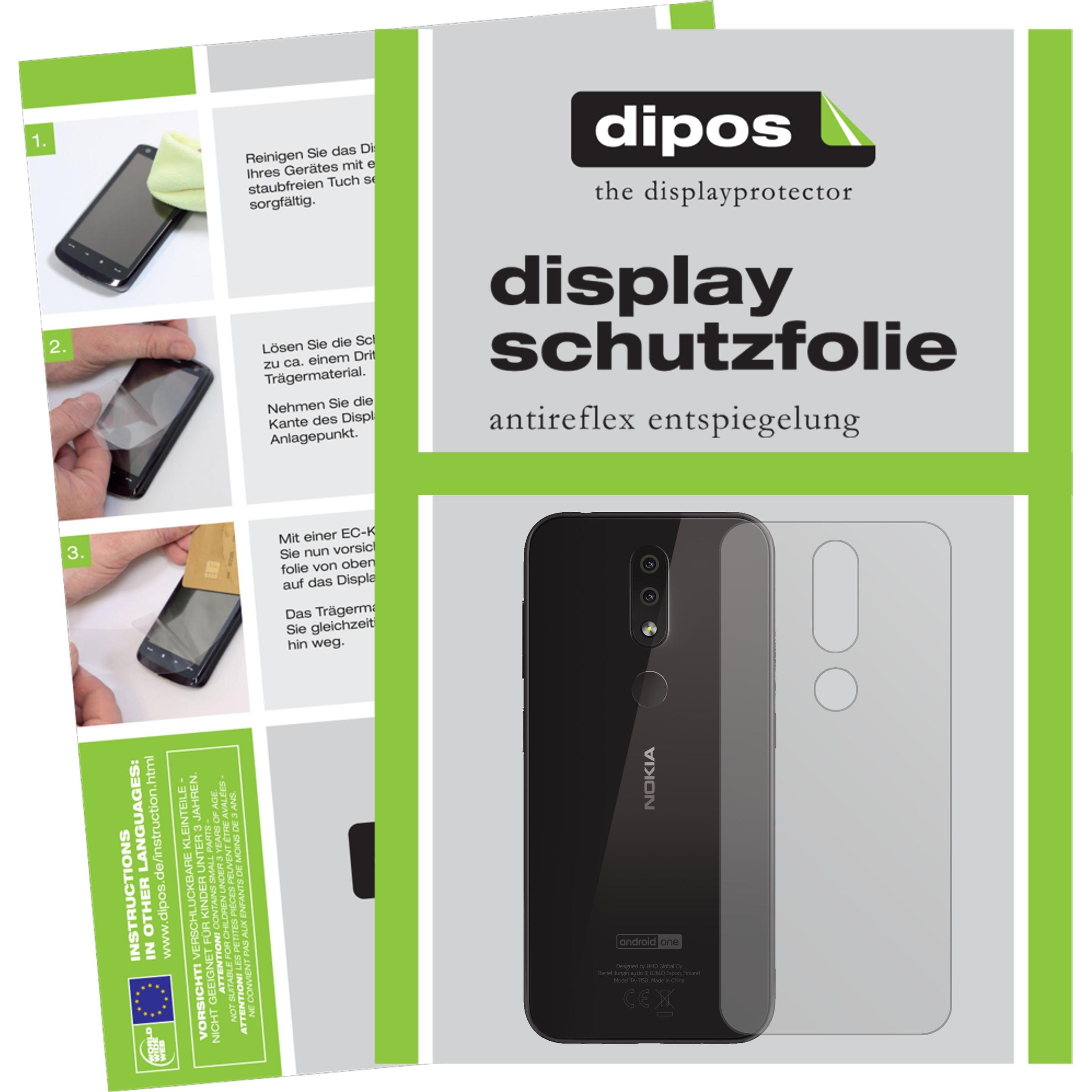 Dipos Displayschutzfolie Antireflex (2 Stück, Nokia 4.2), Smartphone Schutzfolie, Transparent