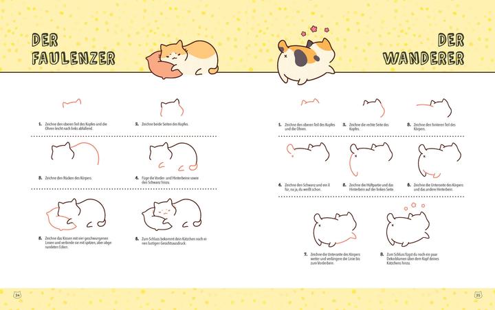 Produktbild Kawaii 75 süsse Katzen zeichnen - Schritt für Schritt