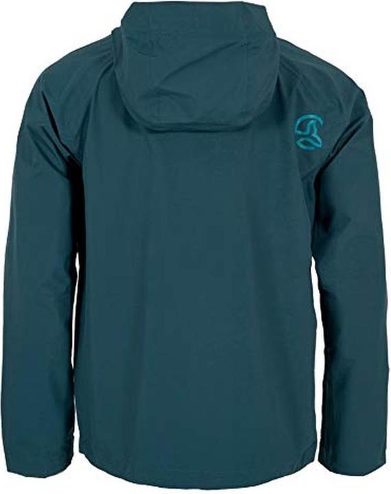 Actual product image Ternua Waterproof, Breathable, Windproof Shell Jacket with Worn Fabric Design (M)