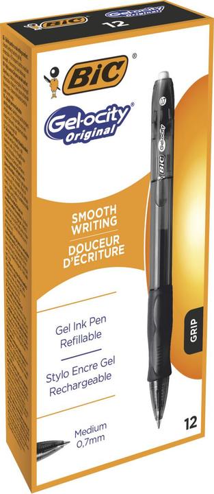 Produktbild Bic Gelschreiber Gel-Ocity 0,7 mm, schwarz, 12er-Pack 600659 (12x)
