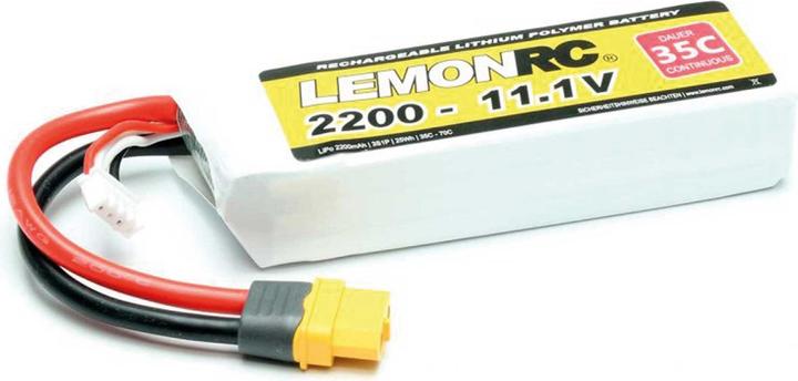 Actual product image Pichler LEMONRC XT 2200 - 11.1V (35C) Lipo Battery (11.10 V, 2200 mAh)