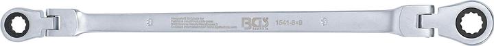Actual product image BGS Double Swivel Head Ratchet Wrench | 8 x 9 mm (8 mm, 9 mm)