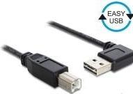 Produktbild Good Connections Anschlusskabel USB 2.0 EASY Stecker A an Stecker B, gewinkelt, schwarz, 2m, ® (2 m, USB 2.0)