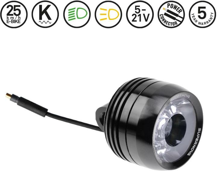 Productafbeelding Supernova Luce anteriore Mini 2 5-21 V (205 lm)