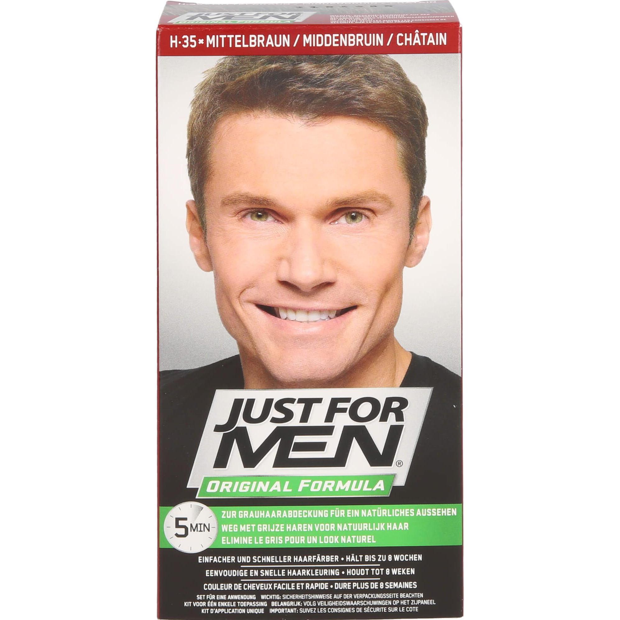 Just For Men, Shampoo, Pflege-Tönungs-Shampoo mittelbraun, 60 ml Shampoo (60 ml)