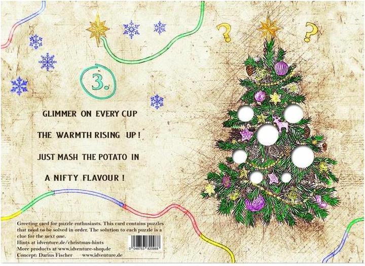 Image du produit iDventure IDV-ESC01-EN - "Joyeux Noël" - Carte de voeux d'évasion (EN) (Anglais)