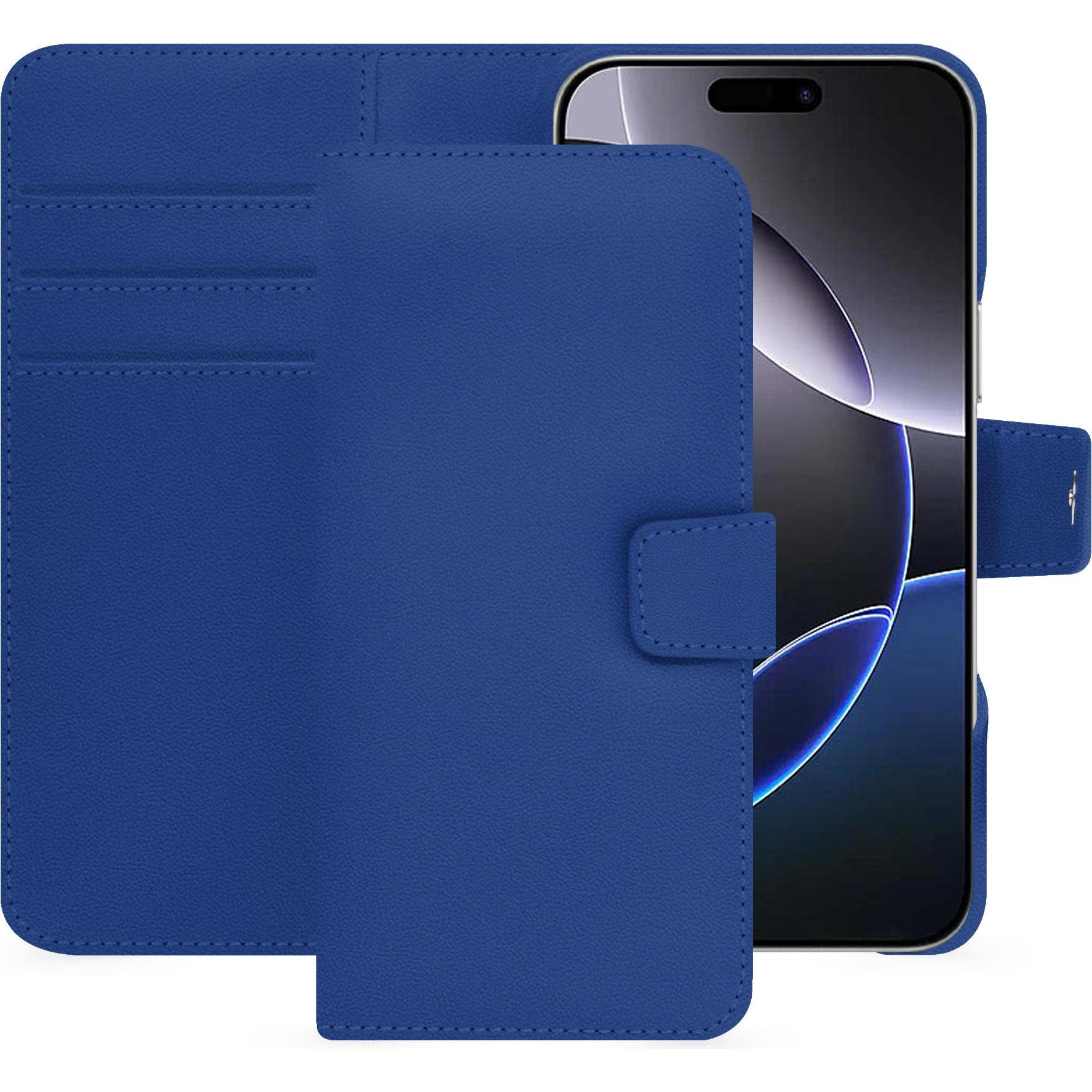 Noreve Lederschutzhülle Apple iPhone 16 Pro Max (Apple iPhone 16 Pro Max), Smartphone Hülle, Blau
