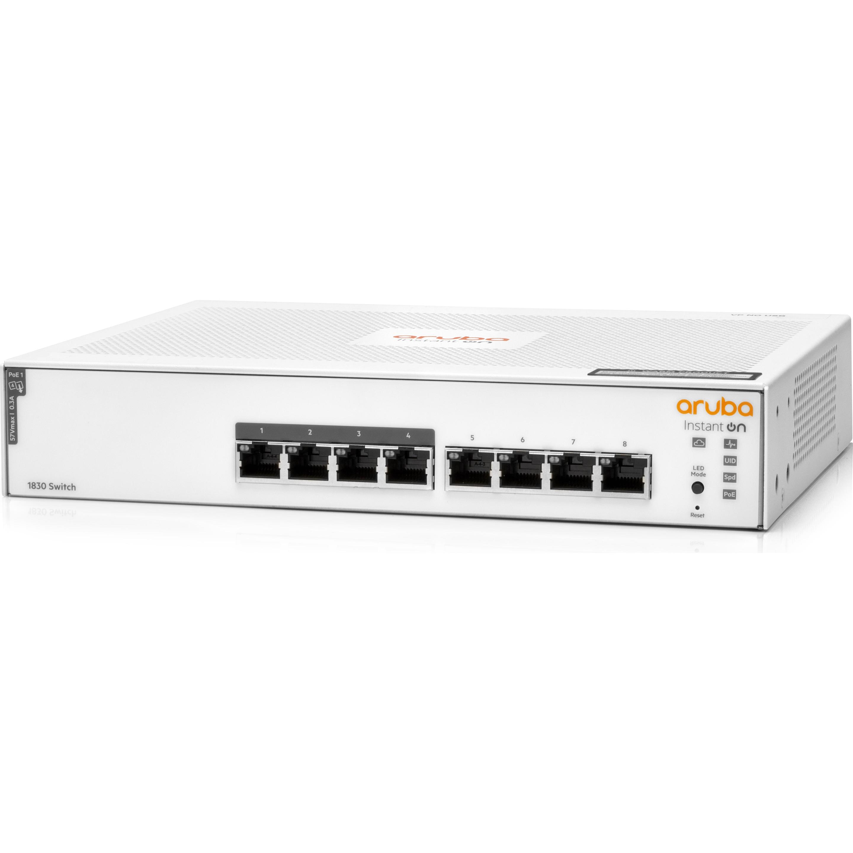 Thumbnail - HPE Aruba Instant On 1830 (8 Ports), Netzwerk Switch, Weiss