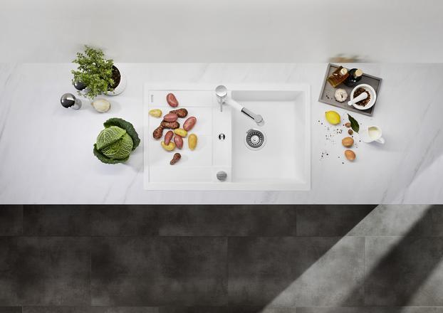 Actual product image Blanco Metra 45 S Compact (Fitted sink with draining board, 68 cm, 50 cm)