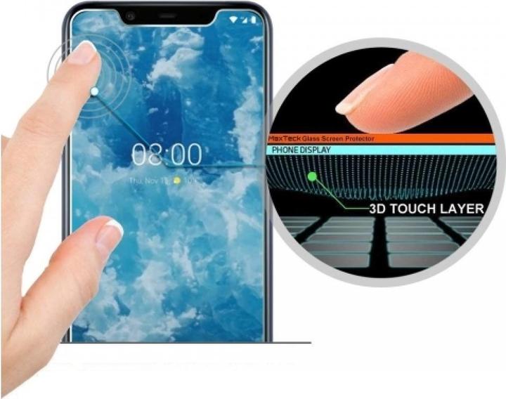 Actual product image Screenguard Nokia 8.1 Protective Glass Film Case Friendly Design (1 pcs., Nokia 8.1)
