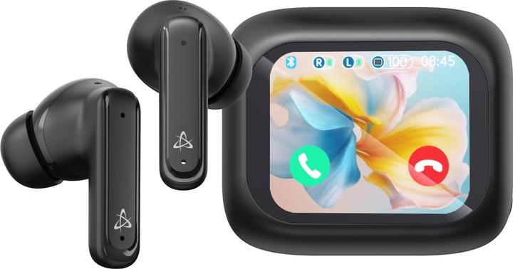 Actual product image Sbox Wireless headphones EB-TWS08-B Touch Screen Display Black (ANC, 4 h, Wireless)