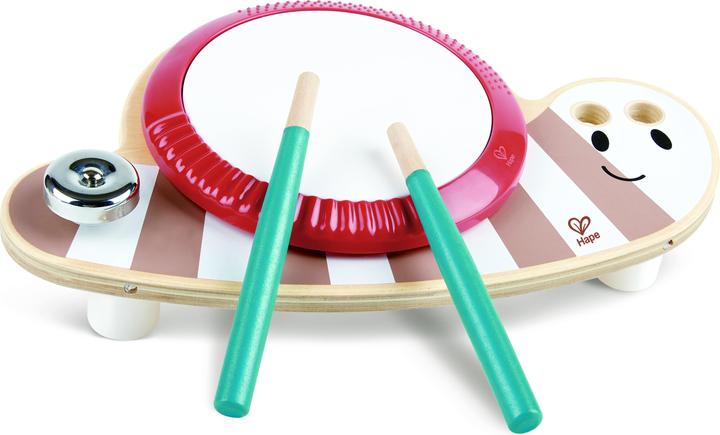 Actual product image Hape Houten Drumtoestel Slak Drum slug Dan