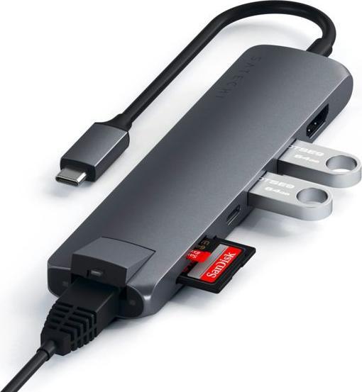 Produktbild Satechi USB-C Slim Multi-port (USB-C, 7 Ports)