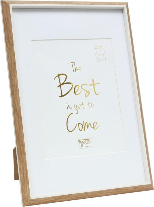 Actual product image Deknudt S46WG4 P1 natural colour 20x30 plastic white edge / passep. (20 x 30 cm)