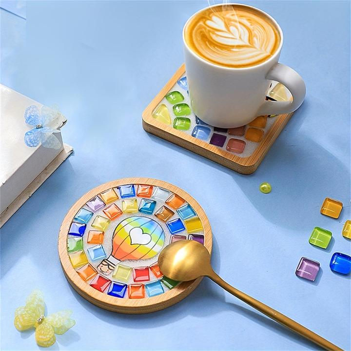 Immagine prodotto Activity Board Tessere di mosaico in vetro fai da te per l'artigianato, kit di mosaico a colori misti con