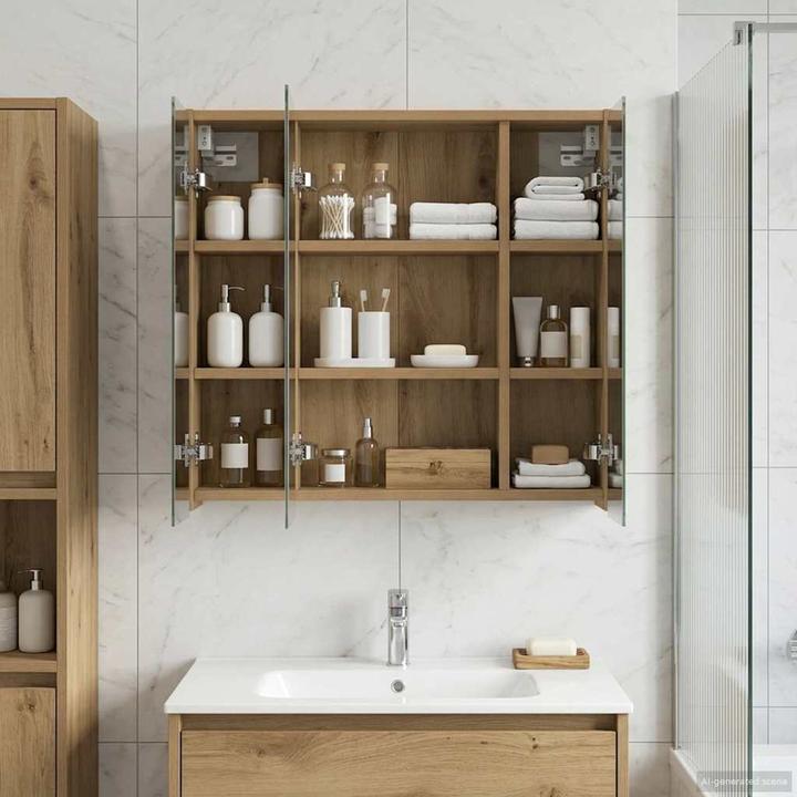 Actual product image vidaXL Badezimmerschrank (63.50 x 16 x 62.50 cm)