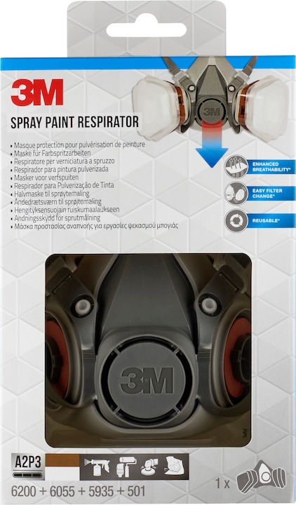 Actual product image 3M Respirator mask (A2P3, 1 x)
