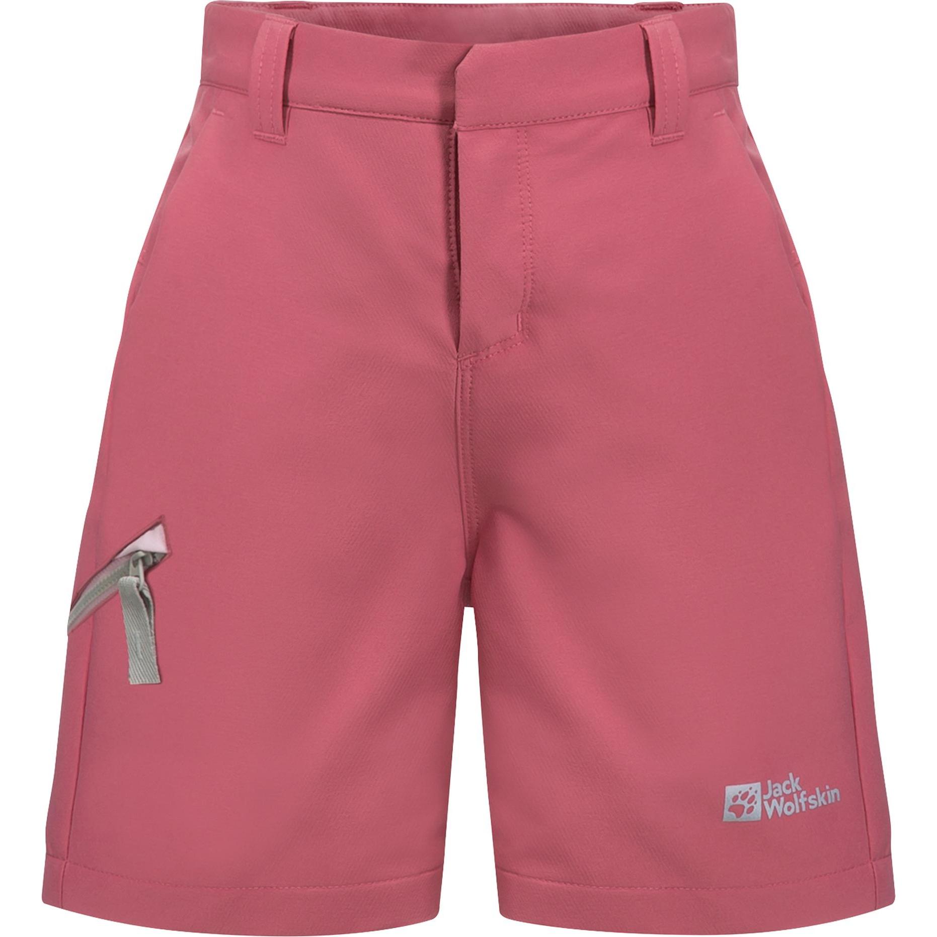 Jack Wolfskin, Unisex, Outdoorhose, Turbulence Shorts K (152), Rot, 152