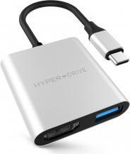 Produktbild Advance Adaptateur USB 3.0 Type C Xpand Smart Vers HDMI + 1xusb Type C Et 1x USB Type A (USB-C, 3 Ports)