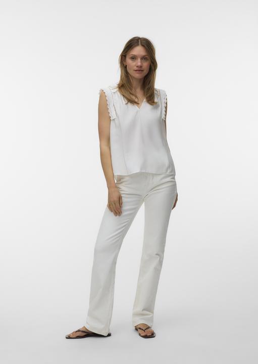 Immagine prodotto Vero Moda Bluse mit kurzen Ärmeln und V-Ausschnitt (S)