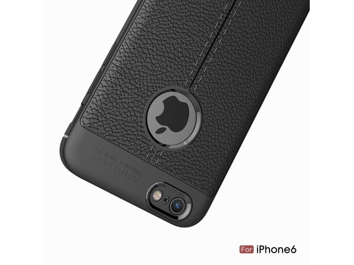 Actual product image Screenguard Apple iPhone 6/6S Case Leather Design TPU Cover (Apple iPhone 6)