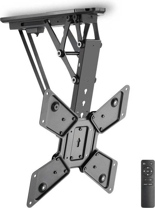 Immagine prodotto Nedis Supporto a soffitto motorizzato per televisori - 23 - 55 pollici - Max. 30 kg - 2 preimpostazioni (Soffitto, 55", 30 kg)