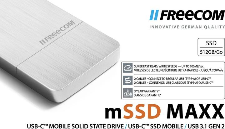 Immagine prodotto Freecom EXT MSSD512GB MAXX (0.51 TB)