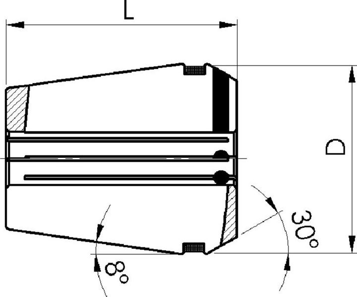 Actual product image Fahrion Spannzange DIN6499B HPD32 18,0mm