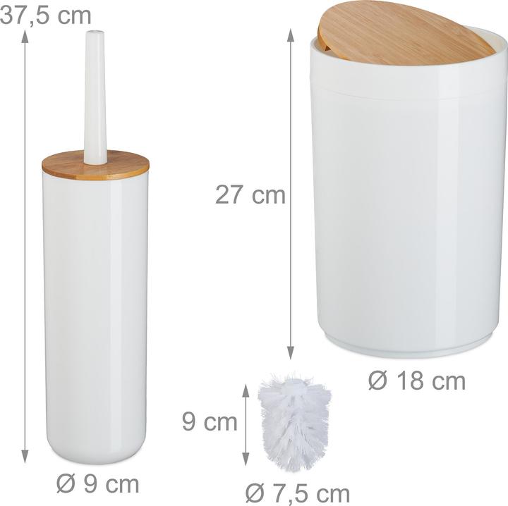 Actual product image Relaxdays 7-tlg. Badezimmer-Set