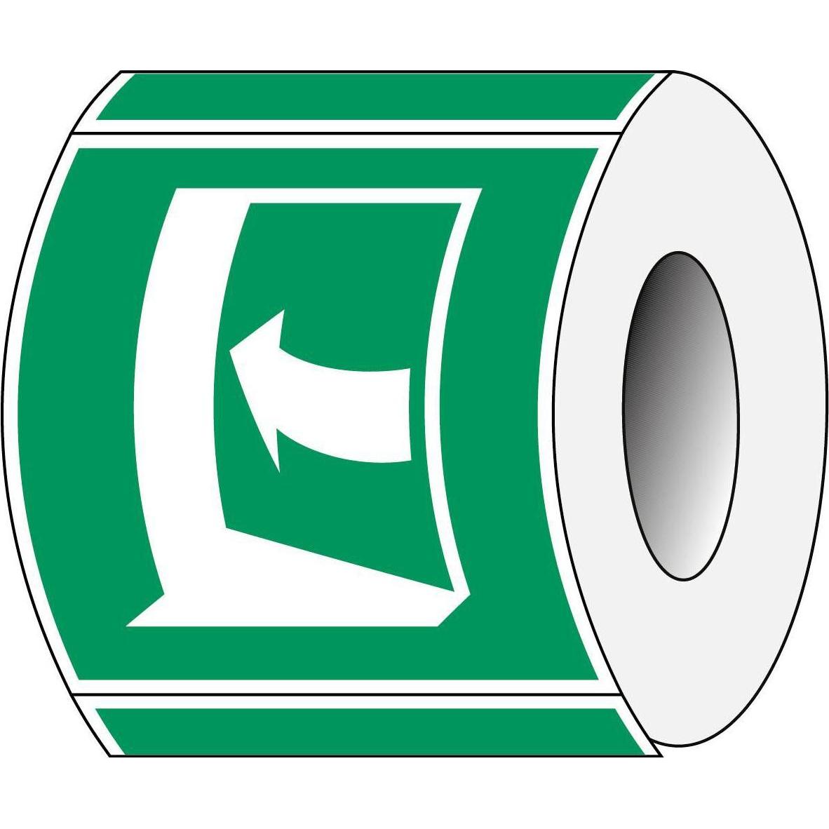 Brady, Etiketten, ISO 7010 PIC E022 B-7541 ISO Sicherheitskennzeichnung - Tür öffnet durch Aufdrücken auf de