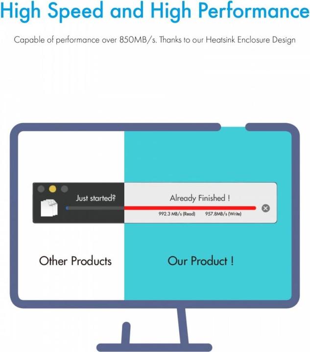 Actual product image Icy Box ext. M.2 NVMe Gehäuse IB-1816M-C31 (M.2 2230, M.2 2242, M.2 2260, M.2 2280)